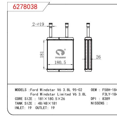 For FORD FORD WINDSTAR V6 3.8L 95-02/Ford Windstar Limited V6 3.8L OEM:F58H18476BA/F3LY-18477-A