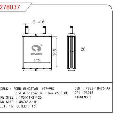 For FORD FORD WINDSTAR 97-98/Ford Windstar GL Plus V6 3.8L OEM:F78Z18476AA