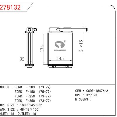 For FORD FORD F-100 (73-79)/FORD F-150 (75-79)/FORD F-250 (73-79)/FORD F-350 (73-79) OEM:C6DZ-18476-A