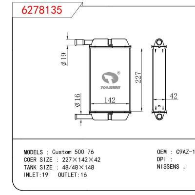 For FORD Custom 500 76 OEM:C9AZ-18476-A