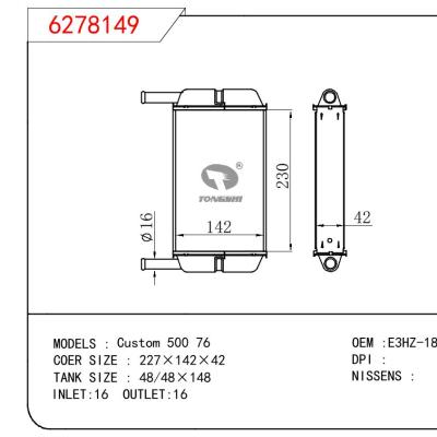 For FORD Custom 500 76 OEM:E3HZ-18476-A