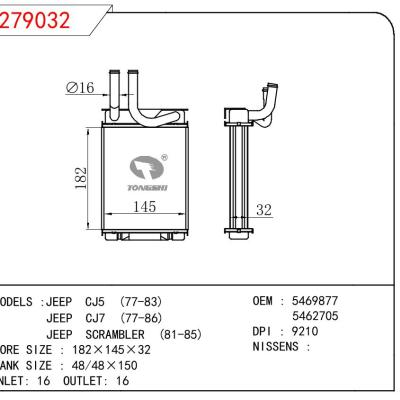 For GM DODGE JEEP CJ5 77-83/JEEP CJ7 77-86/JEEP SCRAMBLER 81-85 OEM:5469877/5462705