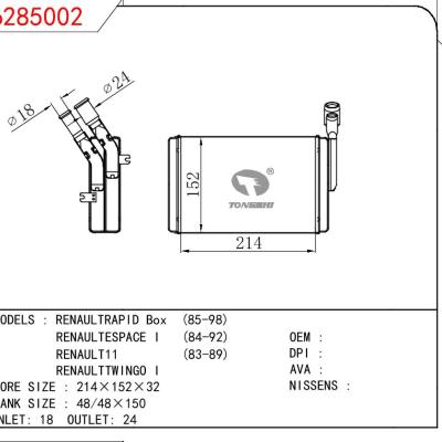 For RENAULT RENAULTRAPID BOX 85-98/RENAULTESPACE I 84-92/RENAUT11 83-89/RENAULTTWINGO I