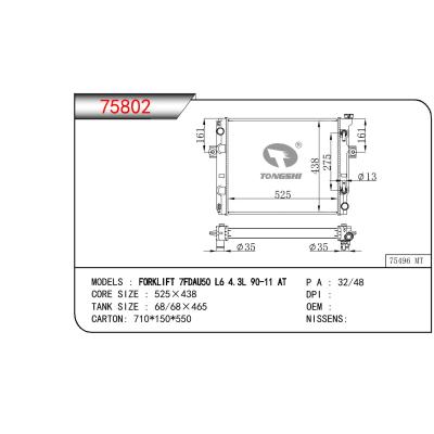 For TOYOTA FORKLIFT 7FDAU50 L6 4.3L