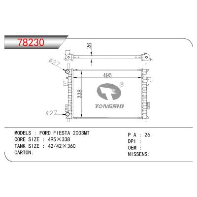 For FORD FORD FIESTA 2003MT