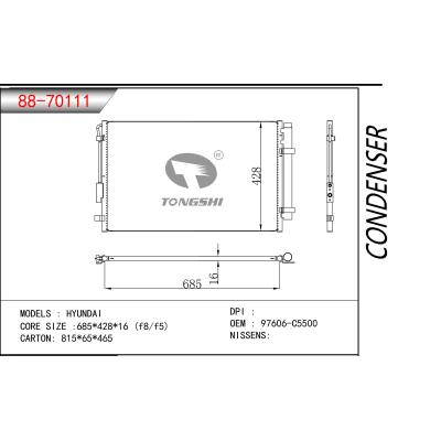 FOR Hyundai CONDENSER OEM：97606-C5500