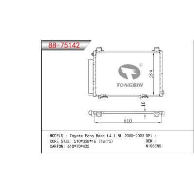 FOR TOYOTA ECHO BASE L4 1.5L 2000-2003 CONDENSER