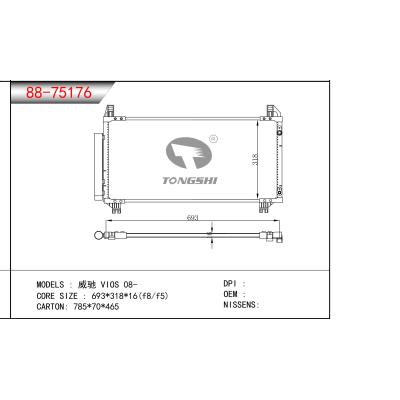 For VIOS 08- Condenser