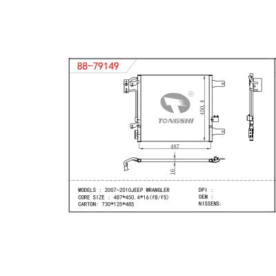 FOR 2007-2010 JEEP WRANGLER CONDENSER