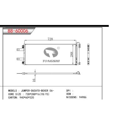 FOR JUMPER-DUCATO-BOXER 06- CONDERSER