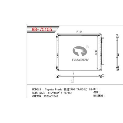 FOR Toyota Prado 2700 TRJ120L) 03- CONDENSER