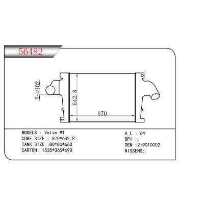 FOR Volvo MT INTERCOOLER