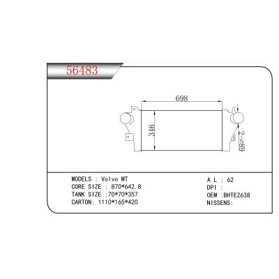 FOR Volvo MT INTERCOOLER