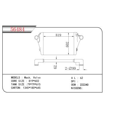 FOR Mack, Volvo INTERCOOLER