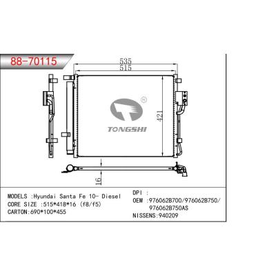 FOR Hyundai Santa Fe 10- Diesel CONDENSER