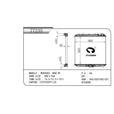FOR MERCEDES  BENZ MT  RADIATOR