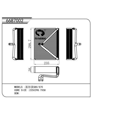 FOR Volvo S80/S70 EVAPORATOR