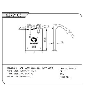 FOR CADILLAC escalade 1999-2000 HEATER