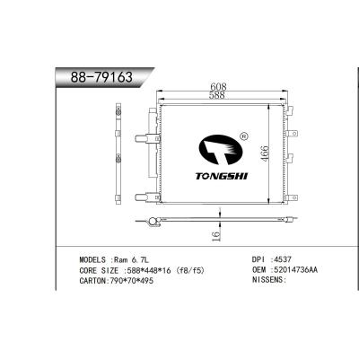 For Ram 6.7L Condenser