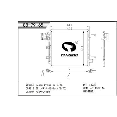 For Jeep Wrangler 3.6L Condenser