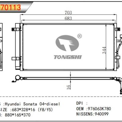 FOR Hyundai Sonata 04-diesel CONDENSER