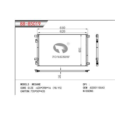 FOR MEGANE CONDENSER