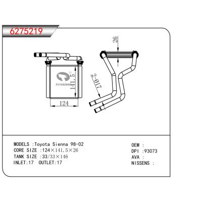 FOR Toyota Sienna 98-02 HEATER