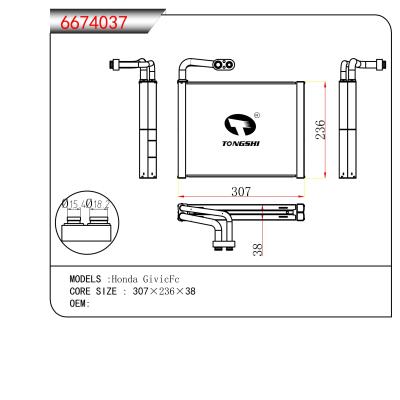 FOR Honda GivicFc EVAPORATOR