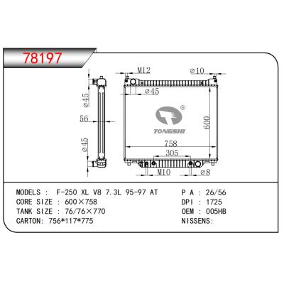 FOR F-250 XL V8 7.3L 95-97 AT RADIATOR