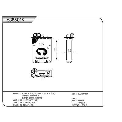 FOR LOGAN I (LS_)/LOGAN I Estate (KS_)  SANDERO/STEPWAY I  DUSTER;LOGAN EXPRESS MECHANICAL HEATER