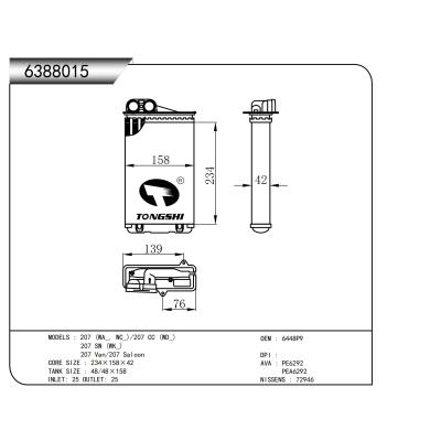 FOR 207 (WA_, WC_)/207 CC (WD_)  207 SW (WK_)  207 Van/207 Saloon MECHANICAL HEATER