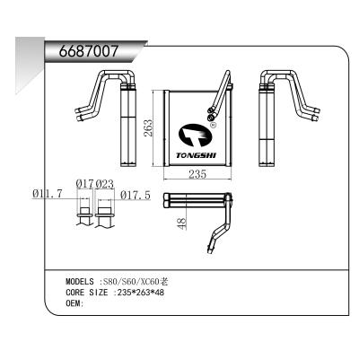 FOR S80/S60/XC60 old EVAPORATOR