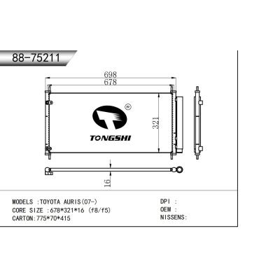 FOR TOYOTA AURIS(07-) CONDENSER