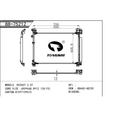 For RX200T 2.0T Condenser