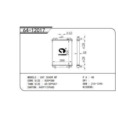 For CAT 304CR Truck Radiator 