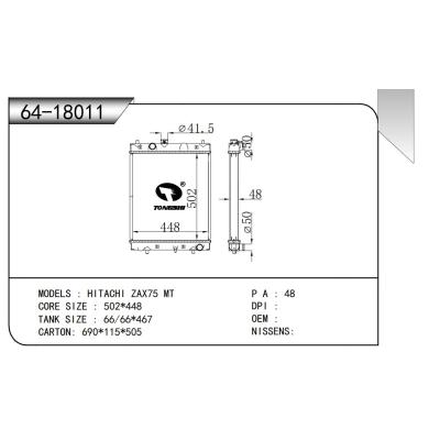 For HITACHI ZAX75  Truck Radiator 