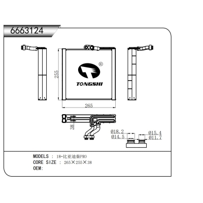 For 18-BYD Qin Pro  Evaporator