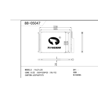 For     14x21x20   Condenser