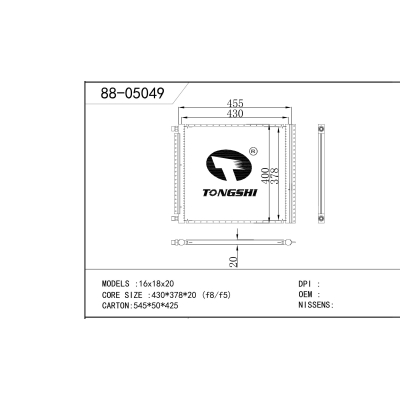 For    16x18x20  Condenser