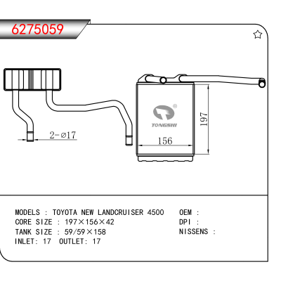 For TOYOTA NEW LANDCRUISER 4500
