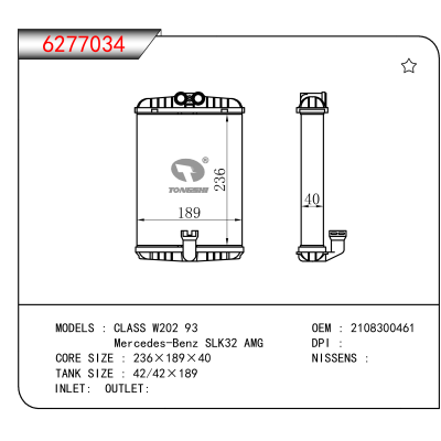 For CLASS W202 93/Mercedes-Benz SLK32 AMG OEM:2108300461