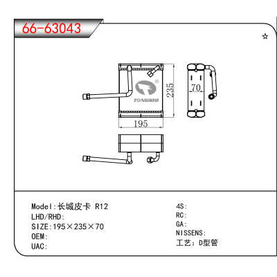 For 长城皮卡 R12